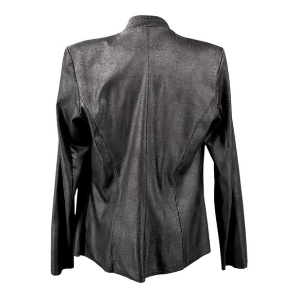 SYMBL VII+ Black‎ Open Front Long Sleeves Asymmetrical Hem Jacket Womens Size S - Picture 3 of 8